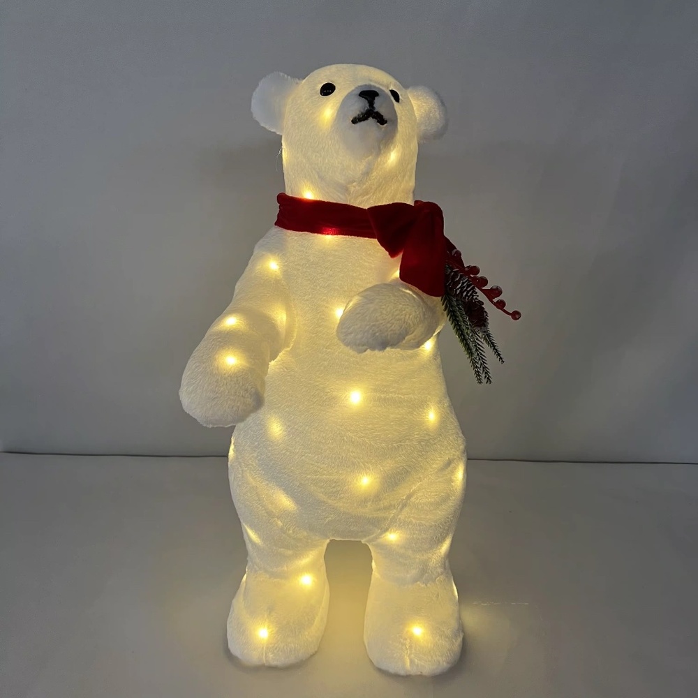 Polar Bear Arctic Theme Christmas Decorations 25” tall